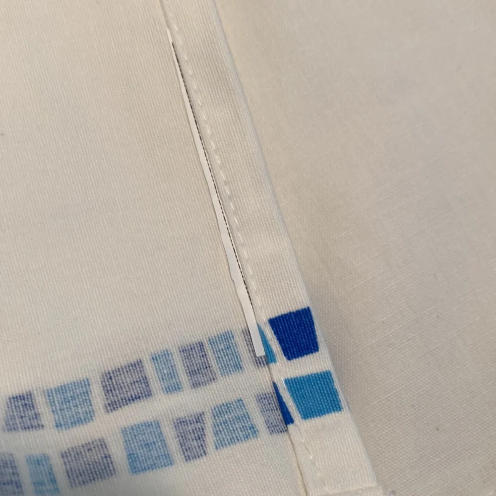 Sea glass mosaic Napkins (8) made in India NWOT